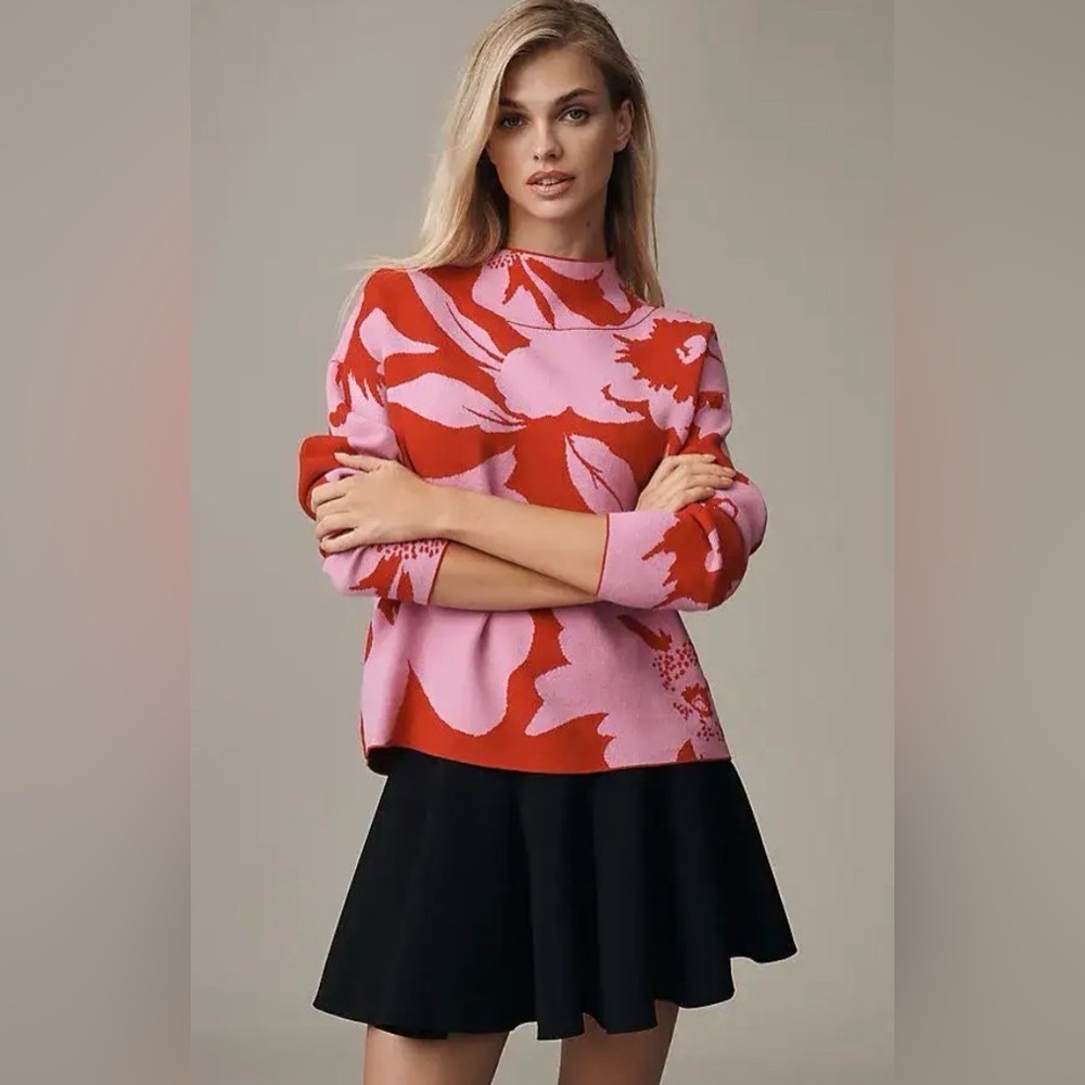 Anthropologie x Maeve Cary’s Mock Neck Sweater Size XXS NWOT